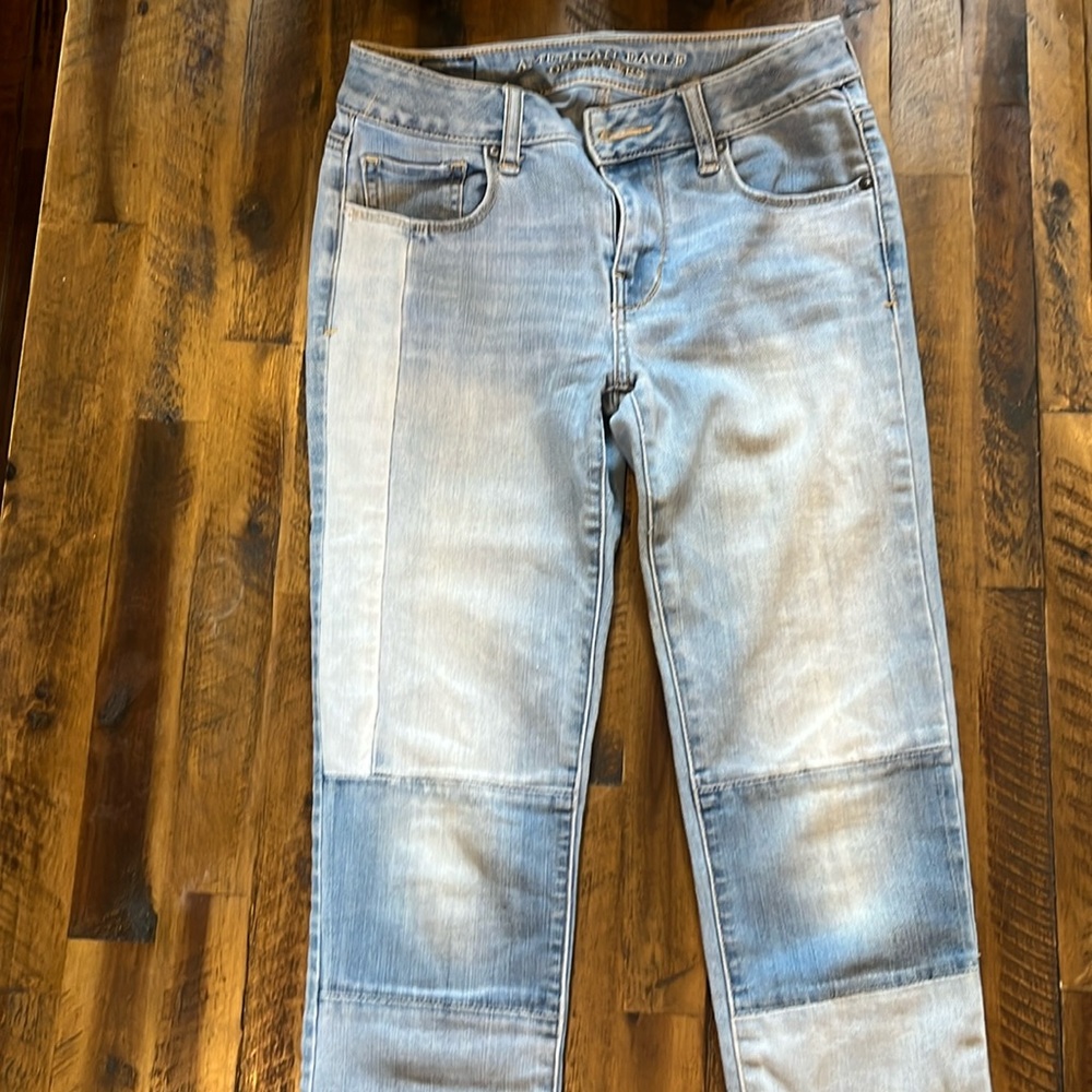 American eagle patchwork jeans